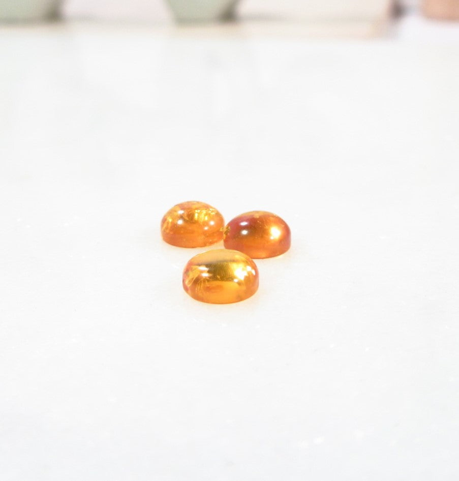 amber gemstone round