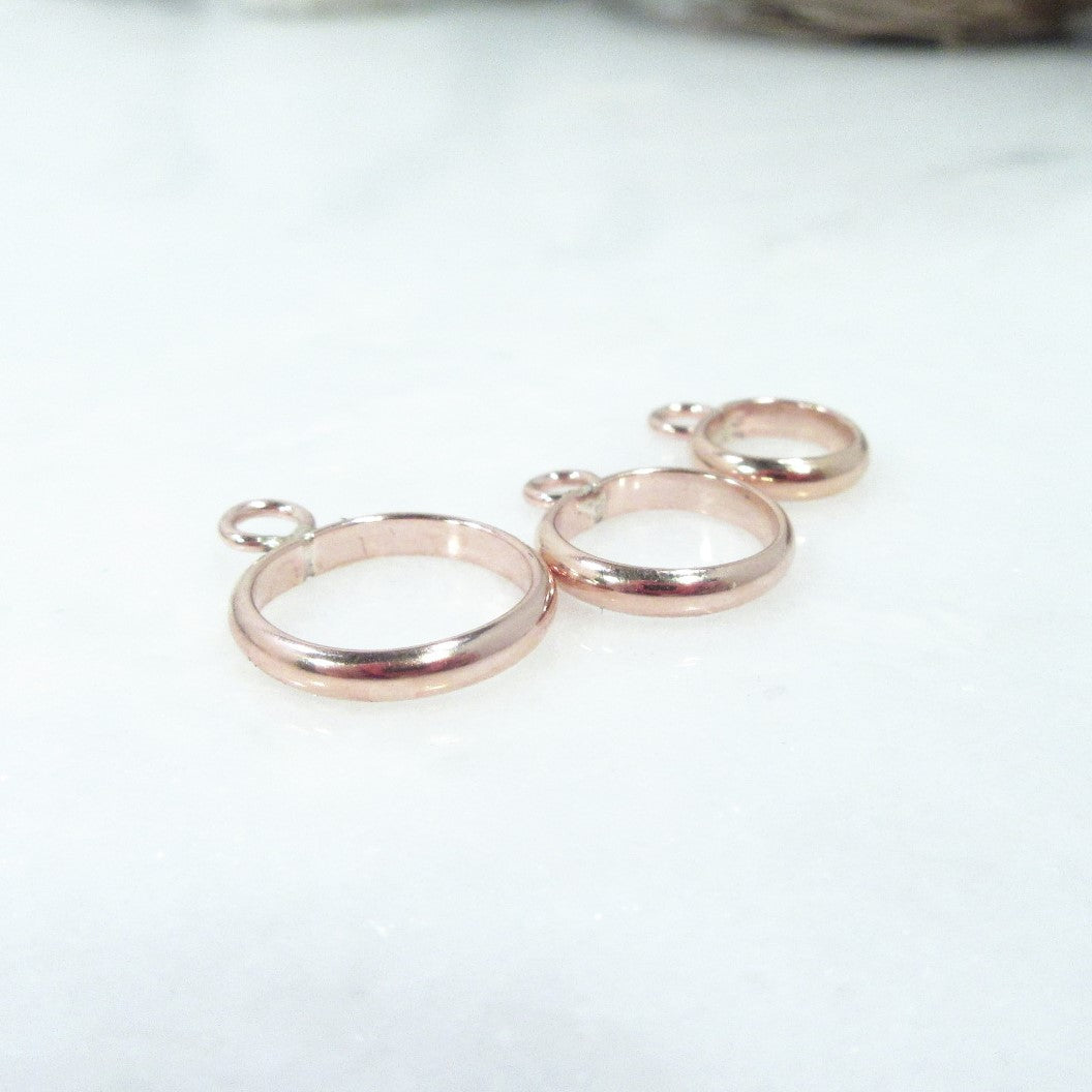 18mm pink gold resin bezels