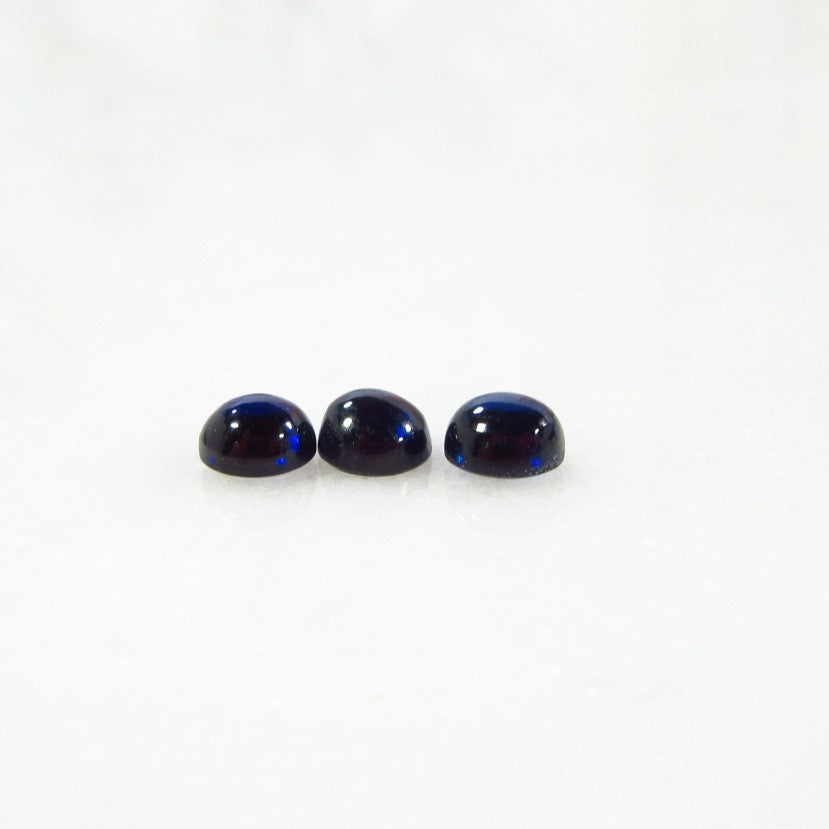 Blue Sapphire Gemstone Lab Created Choose Your Size