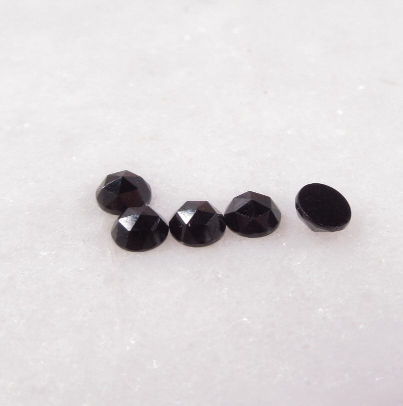 Black Spinel Faceted  Gemstone Natural Choose Your Size