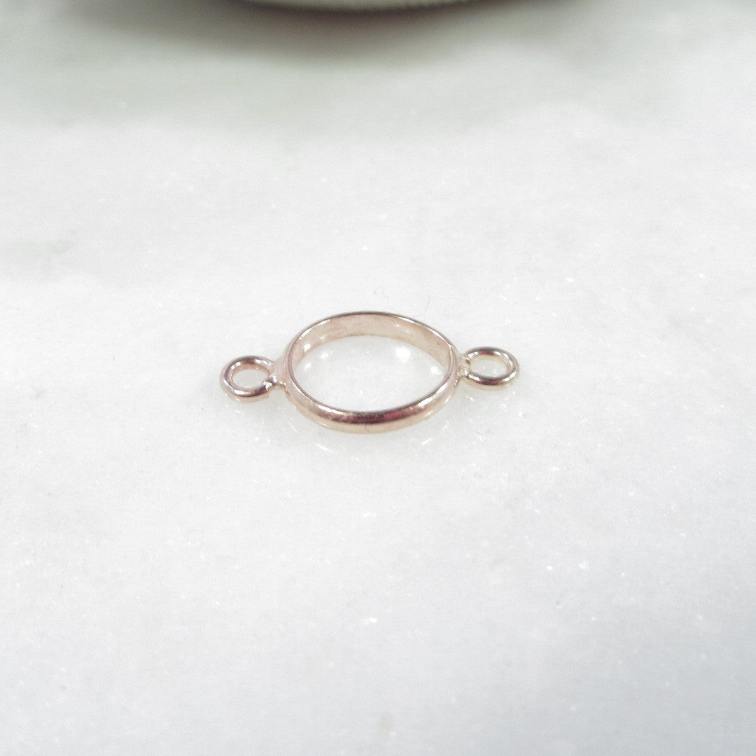 Open Resin Bezel - Circle, 10mm, Double Ring - Choose Your Metal