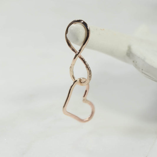 Links - Double Heart Infinity, 8x11mm, 1mm, Choose Your Metal