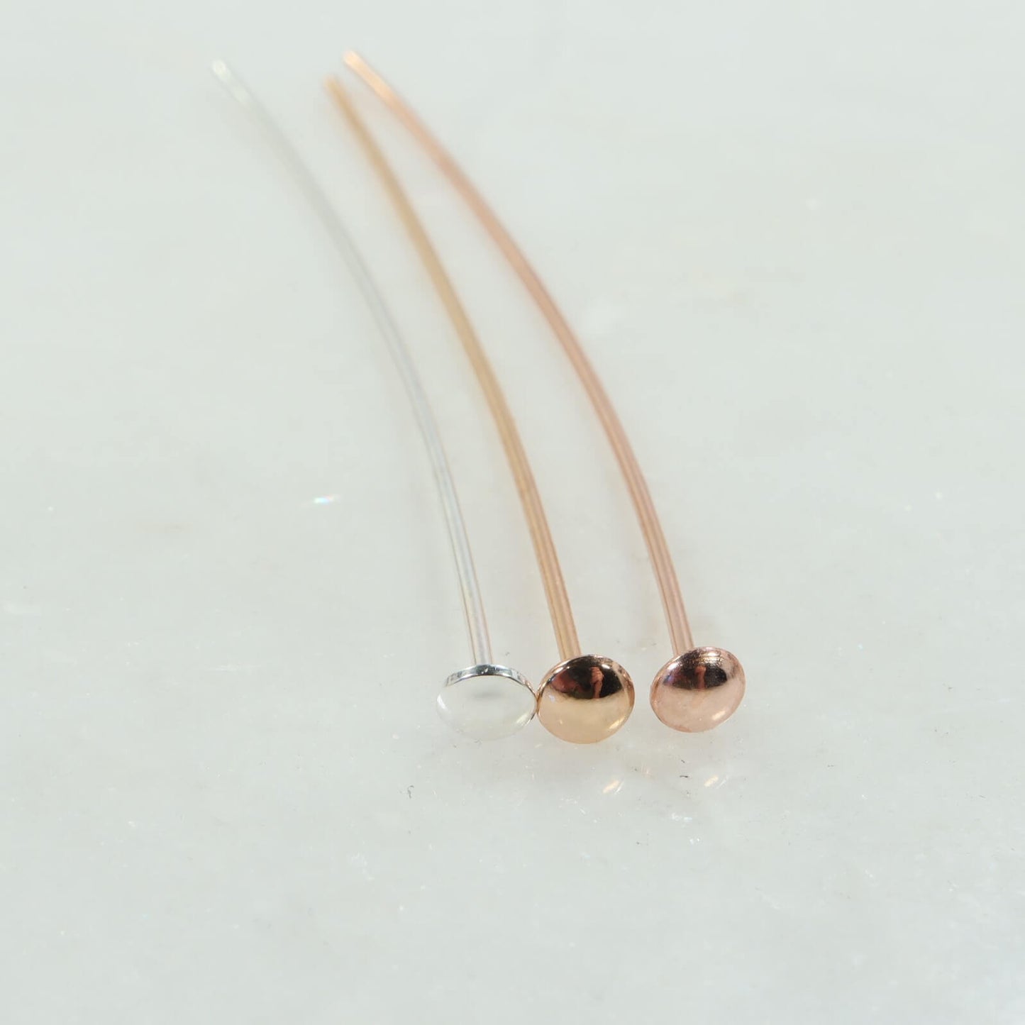 Head Pins - Domed, 1.25mm Head, 1 Inch, 20 Gauge