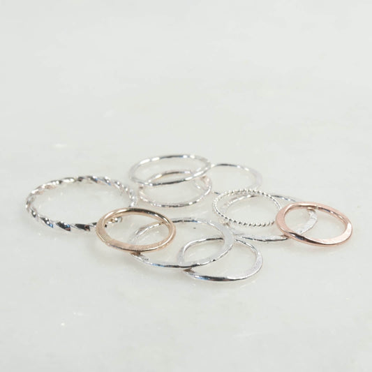 Shapes - Circles 16mm, 1mm, Chose Your Metal and Texture