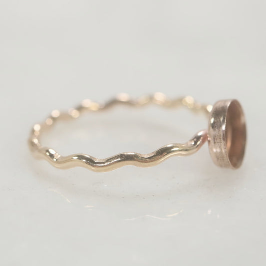 pattern band bezel cup ring setting 